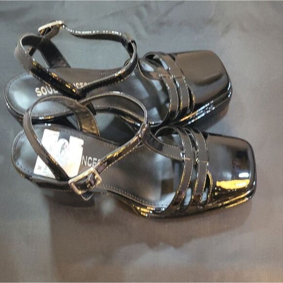 BRAND NEW SOUL PRINCESS PLAIN PLATFORM ANKLE CURVE WIDE HIGH HEEL   SAND… S2 - Picture 8 of 16